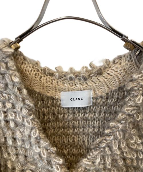 CLANE（クラネ）CLANE (クラネ) MIX LOOP MOHAIR KNIT CARDIGAN 15106-2182 カーディガン ベージュ サイズ:2の古着・服飾アイテム