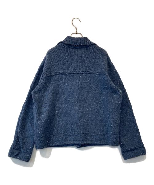 NON NO（ノンノ）NON NO (ノンノ) 1/4.2ウール/ナイロン カラーネップ5GＧジャン風ブルゾン D034CKJM701 ブルー サイズ:FREEの古着・服飾アイテム