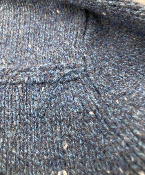 NON NO（ノンノ）NON NO (ノンノ) 1/4.2ウール/ナイロン カラーネップ5GＧジャン風ブルゾン D034CKJM701 ブルー サイズ:FREEの古着・服飾アイテム