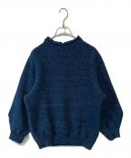 45Rフォーティファイブ・アール）の古着「モカシンニットのパフセーター 71280114」｜インディゴ