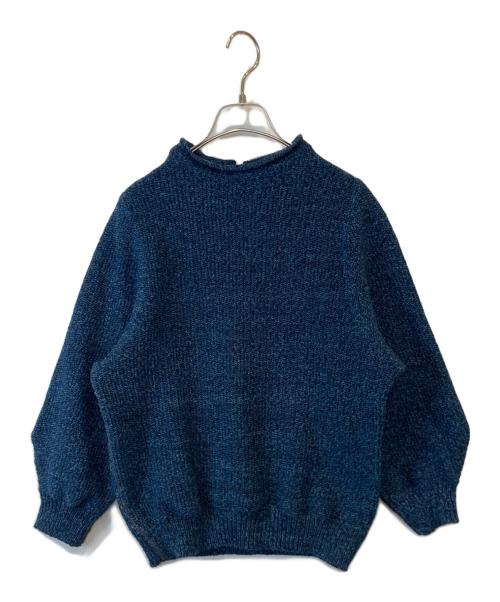 45R（フォーティファイブ・アール）45R (フォーティファイブ・アール) モカシンニットのパフセーター 71280114 インディゴ サイズ:03の古着・服飾アイテム