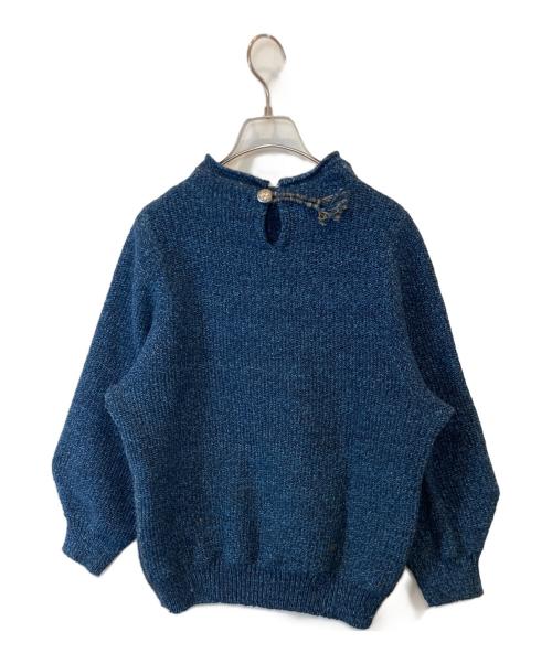 45R（フォーティファイブ・アール）45R (フォーティファイブ・アール) モカシンニットのパフセーター 71280114 インディゴ サイズ:03の古着・服飾アイテム