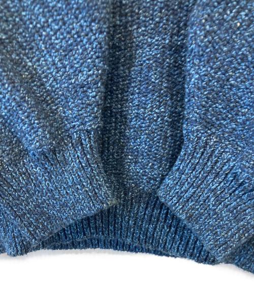 45R（フォーティファイブ・アール）45R (フォーティファイブ・アール) モカシンニットのパフセーター 71280114 インディゴ サイズ:03の古着・服飾アイテム