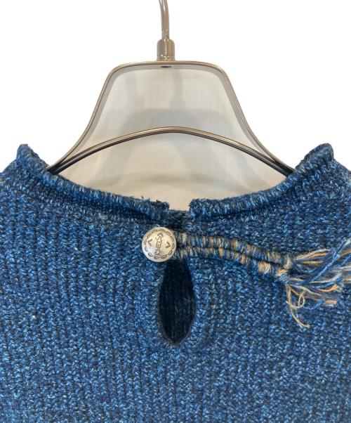 45R（フォーティファイブ・アール）45R (フォーティファイブ・アール) モカシンニットのパフセーター 71280114 インディゴ サイズ:03の古着・服飾アイテム