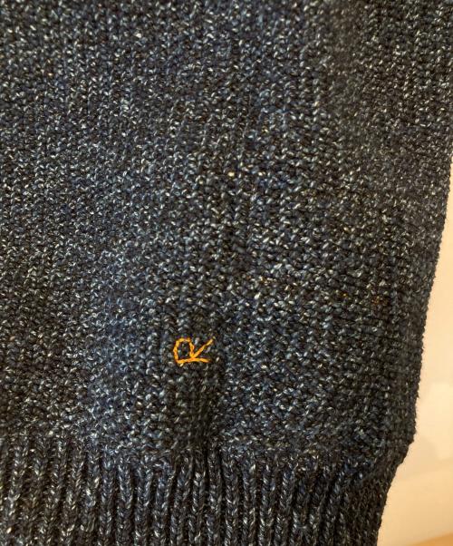 45R（フォーティファイブ・アール）45R (フォーティファイブ・アール) モカシンニットのパフセーター 71280114 インディゴ サイズ:03の古着・服飾アイテム