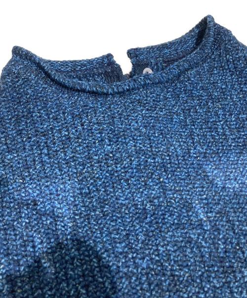 45R（フォーティファイブ・アール）45R (フォーティファイブ・アール) モカシンニットのパフセーター 71280114 インディゴ サイズ:03の古着・服飾アイテム