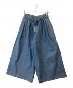 ETRE TOKYO×EDWINエトレトウキョウ×エドウィン）の古着「タックワイドデニムパンツ K80171」｜インディゴ