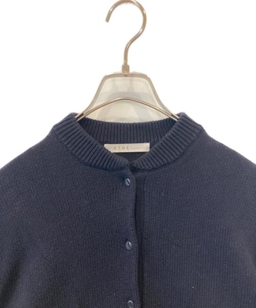 ETRE TOKYO（エトレトウキョウ）ETRE TOKYO (エトレトウキョウ) Fingerhole Pullover Knit　ニットカーディガン　1223611056 ネイビー サイズ:FREEの古着・服飾アイテム