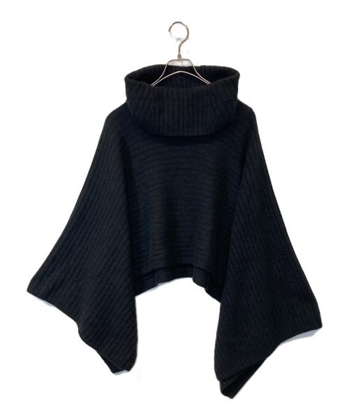 ETRE TOKYO（エトレトウキョウ）ETRE TOKYO (エトレトウキョウ) ケープレイヤードニット ブラック サイズ:サイズ表記薄れの為不明の古着・服飾アイテム