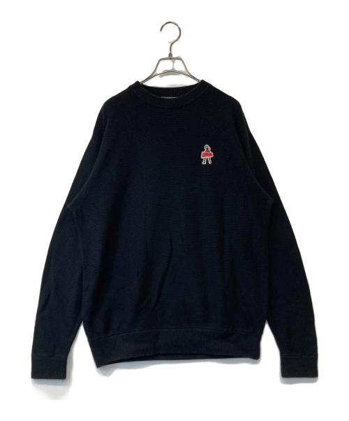 Hysteric Glamour（ヒステリックグラマー）Hysteric Glamour (ヒステリックグラマー) VIXEN GIRLワッペン セーター 02233NS05 ブラック サイズ:Lの古着・服飾アイテム