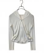 daisy lin for foxeyデイジーリン フォー フォクシー）の古着「サイドギャザーパーカー」｜ホワイト