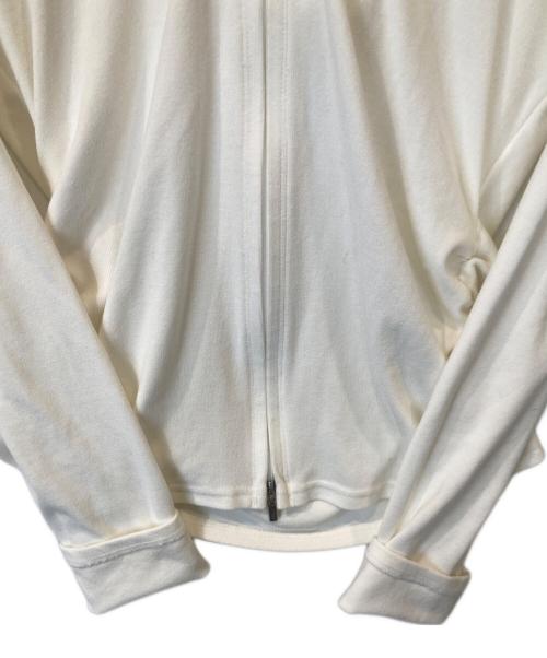 daisy lin for foxey（デイジーリン フォー フォクシー）DAISY LIN for FOXEY (デイジーリン フォー フォクシー) サイドギャザーパーカー ホワイト サイズ:40の古着・服飾アイテム