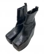 KOJI KUGAコージ・クガ）の古着「厚底ブーツ」｜ブラック