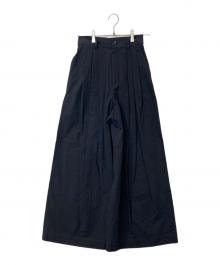 BABYLONE（バビロン）の古着「ウェザータックワイドパンツ　2360010746」｜ブラック