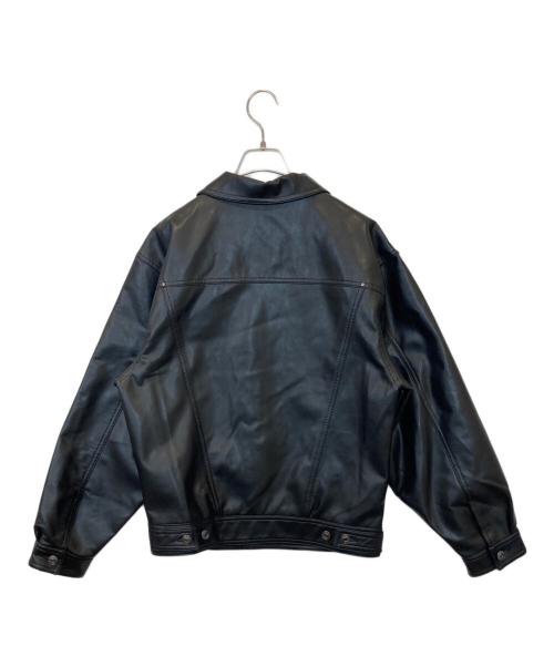 ZARA（ザラ）ZARA (ザラ) フェイクレザージャケット ブラック サイズ:Sの古着・服飾アイテム