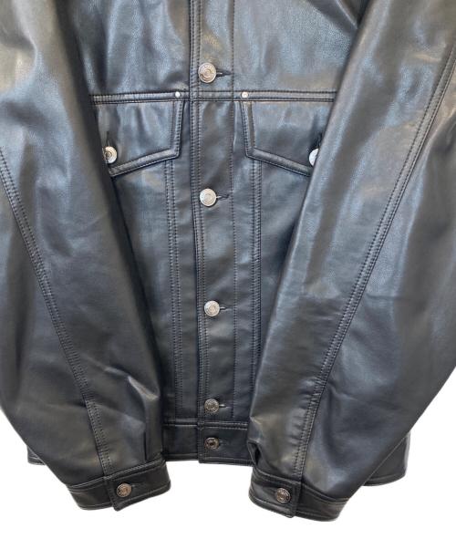 ZARA（ザラ）ZARA (ザラ) フェイクレザージャケット ブラック サイズ:Sの古着・服飾アイテム