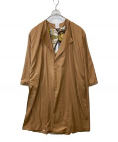 中古・古着通販】AMERI (アメリ) リトルフレアロングコート ベージュ