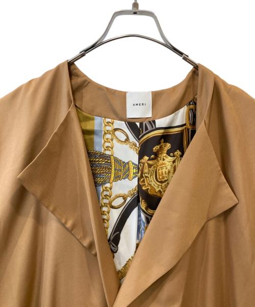 Ameri（アメリ）AMERI (アメリ) ノーカラーコート　0191740050 ブラウン サイズ:不明の古着・服飾アイテム