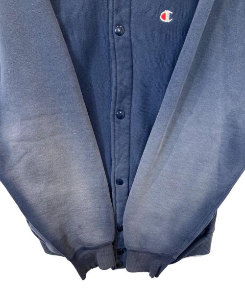 Champion REVERSE WEAVE（チャンピオン リバース ウィーブ）Champion REVERSE WEAVE (チャンピオン リバース ウィーブ) スウェットカーディガン ネイビー サイズ:Lの古着・服飾アイテム