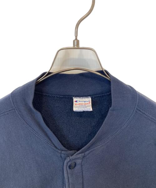 Champion REVERSE WEAVE（チャンピオン リバース ウィーブ）Champion REVERSE WEAVE (チャンピオン リバース ウィーブ) スウェットカーディガン ネイビー サイズ:Lの古着・服飾アイテム