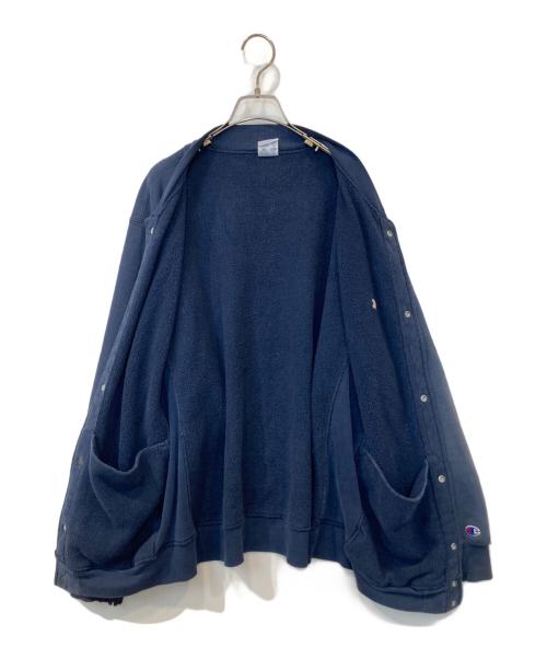Champion REVERSE WEAVE（チャンピオン リバース ウィーブ）Champion REVERSE WEAVE (チャンピオン リバース ウィーブ) スウェットカーディガン ネイビー サイズ:Lの古着・服飾アイテム