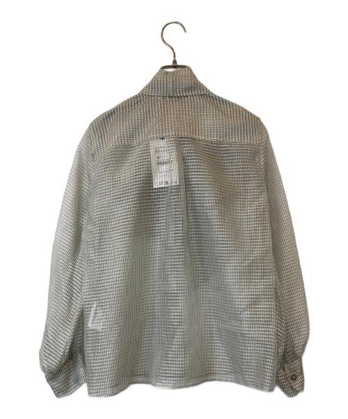 ZARA（ザラ）ZARA (ザラ) チェック柄タイ付きシャツ ZW COLLECTION　8741/124 グレー サイズ:XS 未使用品の古着・服飾アイテム