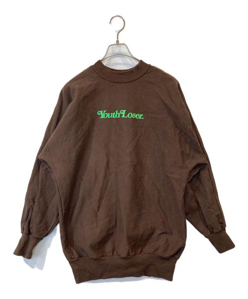 Youth LOSER（ユースルーザー）Youth LOSER (ユースルーザー) Verdy front sweat 1997　スウェット ブラウン サイズ:表記無しの古着・服飾アイテム