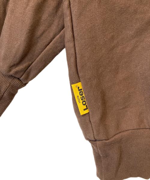 Youth LOSER（ユースルーザー）Youth LOSER (ユースルーザー) Verdy front sweat 1997　スウェット ブラウン サイズ:表記無しの古着・服飾アイテム