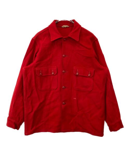 boy scouts of america（ボーイスカウトオブアメリカ）boy scouts of america (ボーイスカウトオブアメリカ) シャツジャケット レッド サイズ:表示がないため不明の古着・服飾アイテム