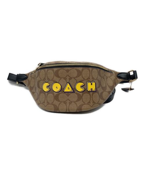 COACH（コーチ）COACH (コーチ) パックマン コラボ シグネチャー ボディバッグ F72910 ブラウンの古着・服飾アイテム