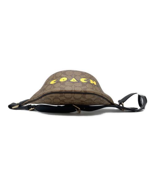 COACH（コーチ）COACH (コーチ) パックマン コラボ シグネチャー ボディバッグ F72910 ブラウンの古着・服飾アイテム