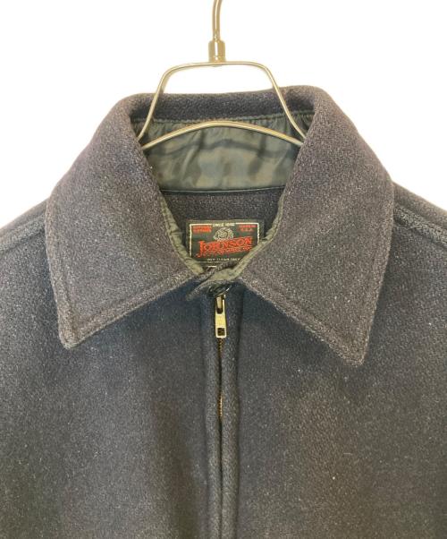 JOHNSON WOOLEN MILLS（ジョンソンウーレンミルズ）JOHNSON WOOLEN MILLS (ジョンソンウーレンミルズ) ウールジップジャケット ネイビー サイズ:表示がないため不明の古着・服飾アイテム