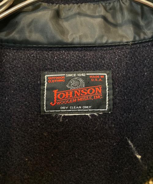JOHNSON WOOLEN MILLS（ジョンソンウーレンミルズ）JOHNSON WOOLEN MILLS (ジョンソンウーレンミルズ) ウールジップジャケット ネイビー サイズ:表示がないため不明の古着・服飾アイテム