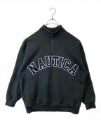 NAUTICAノーティカ）の古着「ハーフジップスウェット 223-1292」｜ブラック