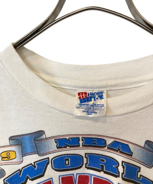 Hanes（ヘインズ）Hanes (ヘインズ) プリントTシャツ ホワイト サイズ:Lの古着・服飾アイテム