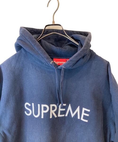 SUPREME（シュプリーム）SUPREME (シュプリーム) Capital Hooded Sweatshirt　パーカー ネイビー サイズ:SIZE Lの古着・服飾アイテム