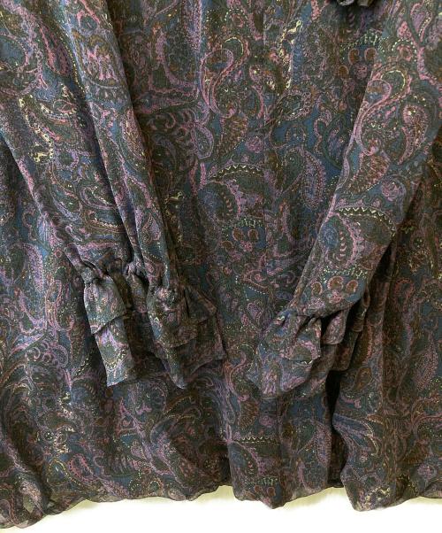 hysterics（ヒステリックス）hysterics (ヒステリックス) ペイズリー柄シルクワンピース 3A0-2070 パープル サイズ:FREEの古着・服飾アイテム