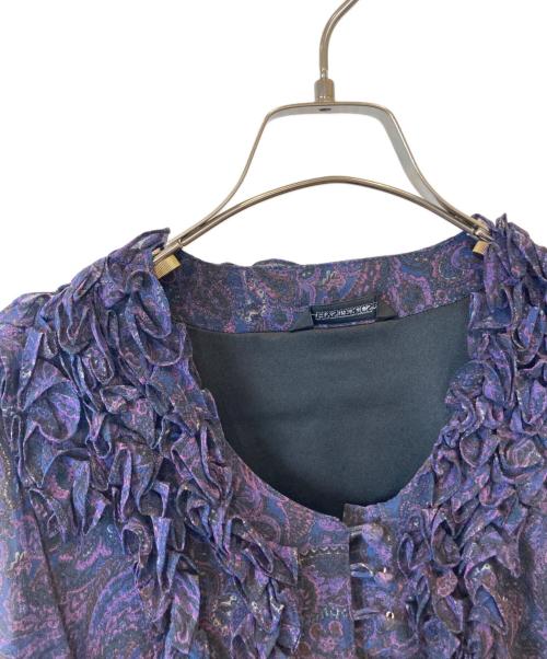 hysterics（ヒステリックス）hysterics (ヒステリックス) ペイズリー柄シルクワンピース 3A0-2070 パープル サイズ:FREEの古着・服飾アイテム