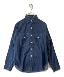 POST O'ALLS（ポストオーバーオールズ）の古着「デニムシャツ」｜インディゴ