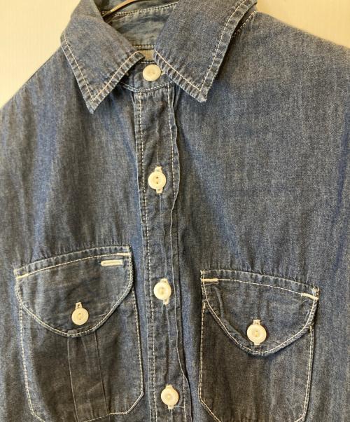 POST O'ALLS（ポストオーバーオールズ）POST O'ALLS (ポストオーバーオールズ) デニムシャツ インディゴ サイズ:XSの古着・服飾アイテム