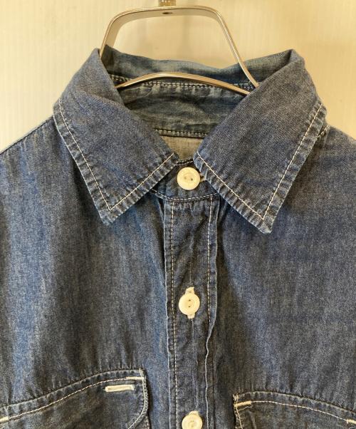 POST O'ALLS（ポストオーバーオールズ）POST O'ALLS (ポストオーバーオールズ) デニムシャツ インディゴ サイズ:XSの古着・服飾アイテム