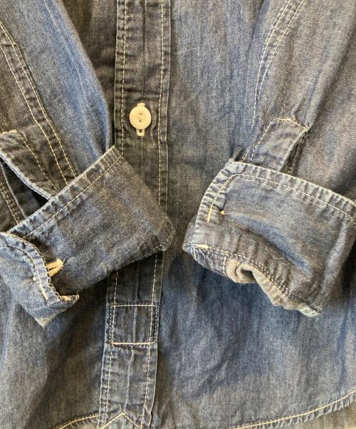 POST O'ALLS（ポストオーバーオールズ）POST O'ALLS (ポストオーバーオールズ) デニムシャツ インディゴ サイズ:XSの古着・服飾アイテム