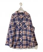 Searsシアーズ）の古着「ウエスタンシャツ　三角タグ」｜ブルー