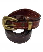 HOLLANDホランド）の古着「レザーベルト」｜ブラウン