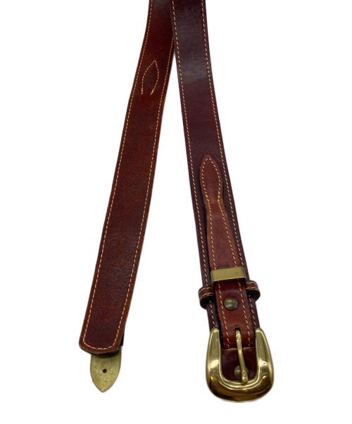 HOLLAND（ホランド）HOLLAND (ホランド) レザーベルト ブラウンの古着・服飾アイテム