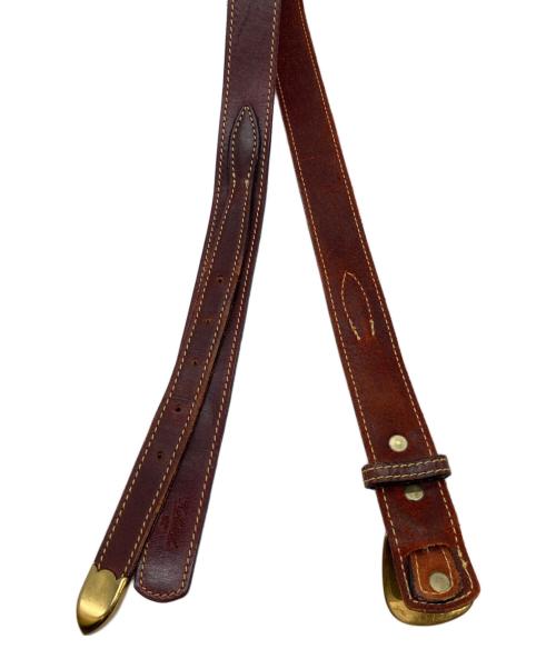 HOLLAND（ホランド）HOLLAND (ホランド) レザーベルト ブラウンの古着・服飾アイテム