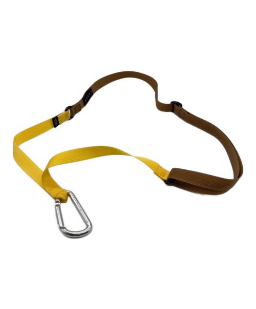 PORTER（ポーター）PORTER (ポーター) MARNI (マルニ) ネックストラップ ブラウン×イエローの古着・服飾アイテム