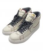 NIKE×Welcome Skateboardingナイキ×）の古着「Zoom Blazer Mid QS SB FQ0795-100 スニーカー」｜ベージュ