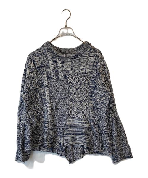 bukht（ブフト）bukht (ブフト) ラミーインディゴ染めニット ネイビー サイズ:SIZE 1の古着・服飾アイテム