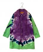 VYNER ARTICLESヴァイナー アーティクルズ）の古着「ワーカージャケット」｜パープル×グリーン